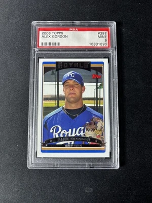 2006 Topps #297 Alex Gordon PSA 9 - Image 1 of 2