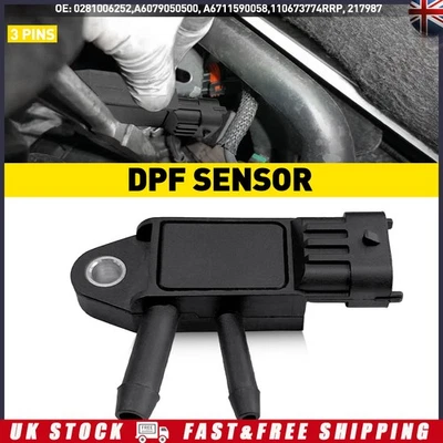 FITS MEGANE QASHQAI SCENIC JUKE CAPTUR 1.5 1.6 DCI DPF EXHAUST PRESSURE SENSOR - Image 1 of 4