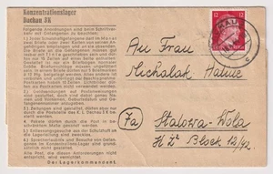 E5365: 1944 Dachau Concentration Camp Cover, Letter - Picture 1 of 3