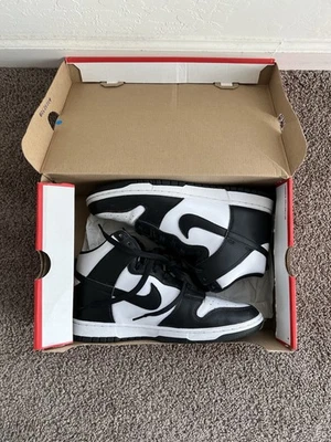 Nike Dunk High Men's Black/White Panda Sneakers Size 10.5 - Image 1 of 4