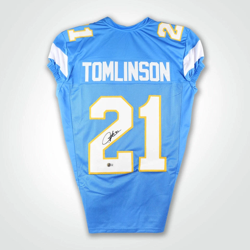 Ladainian Tomlinson Signed Light Blue Pro-Style Football Jersey - Image 1 of 3