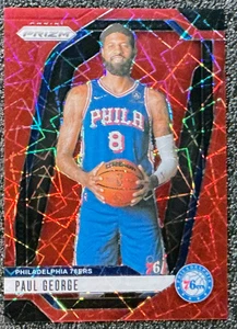 Paul George 2024-25 Panini Prizm #50 Red Lazer Prizm /35 (SP) 76ers - Picture 1 of 2