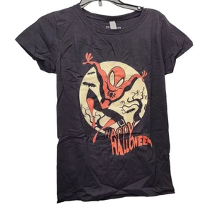 Happy Halloween Marvel Spider-Man Grafik T-Shirt für Mädchen, schwarz, Large (10/12) - Bild 1 von 8