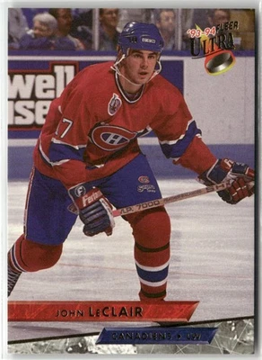 1993-94 ULTRA #215 JOHN LECLAIR MONTREAL CANADIENS - Image 1 of 2