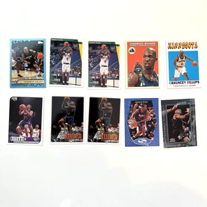 LOTE de 10 unidades de Chauncey Billups Topps Fleer cubierta superior T'Wolves Celtics Raptors pepita - Imagen 1 de 3