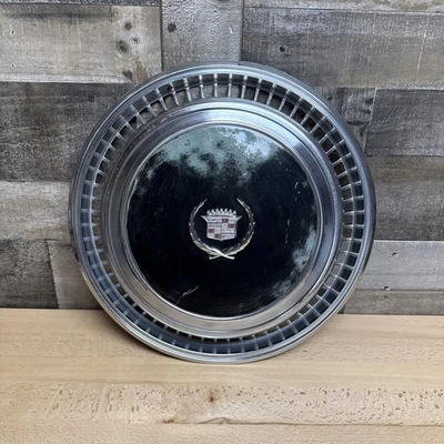 凯迪拉克 Eldorado 车轮盖轮毂盖黑色 1976 1977 1974 1975 76 77 78 74 — 第 1/4 张图片