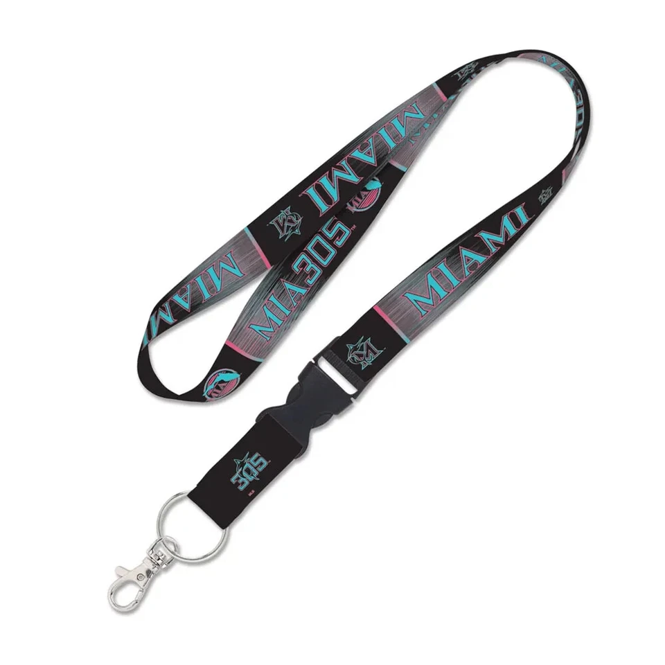 MIAMI MARLINS CITY CONNECT LANYARD DETACHABLE BUCKLE NEW WINCRAFT 👀 - Image 1 of 1