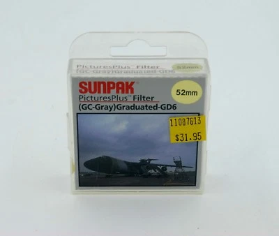  Sunpak-52mm-PicturesPlus-Rotating-Filter-GC-Gray-Graduated-GD6-New-in-Box - Image 1 of 3