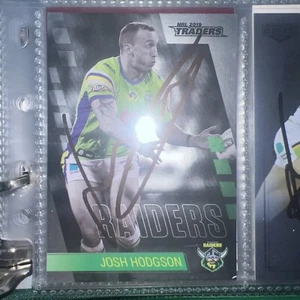 Josh Hodgson Signed 2019 Traders Parallel NRL card Canberra Raiders - Picture 1 of 1
