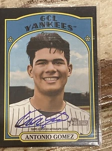 2021 Topps Heritage Minor League Edition - Real One Autographs AG Antonio Gomez  - Picture 1 of 3