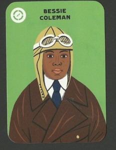 Bessie Coleman Aviator Female Pilot Famous Person Collector Trading Card
