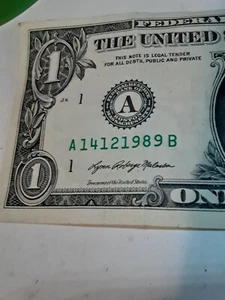 birthday dollar, Dec. 14, 1989 - A14121989B - Picture 1 of 4
