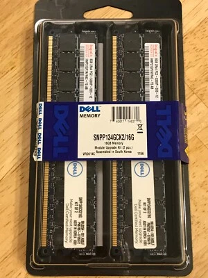 Dell Certified Server ECC Registered 16GB (2x8GB) 2Rx4 PC2-5300 DDR2 667 MHz RAM - Image 1 of 2