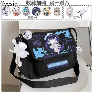 Anime Seele Honkai Impact 3rd Anime Black/White Shoulder Bags Crossbody Bag - Imagen 1 de 7