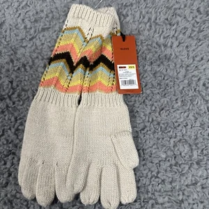 MISSONI FOR TARGET Ivory ZIG ZAG LONG GLOVES XS/S NwT - Picture 1 of 2