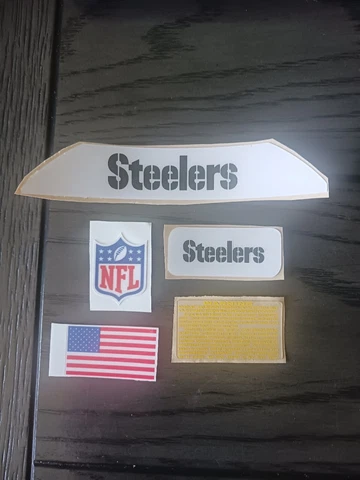 Pittsburgh Steelers bumpers full size helmet decal set Cover