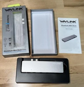 WAVLINK THUNDERBOLT 3 ALUMINUM MINI DOCK FOR MACBOOK PRO MODELS FROM 2016 - Picture 1 of 8