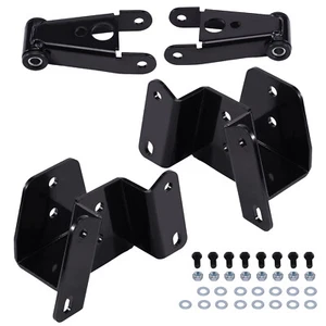 4 inch Rear Drop Lowering Kit Shackles Hangers For Ford F-150 F-100 2WD 1973-96 - Picture 1 of 7