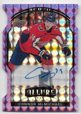 20/21 UPPER DECK ALLURE ROOKIES PURPLE DIAMOND AUTOGRAPH Connor McMichael #2/10