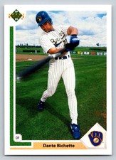 1991  Upper Deck #712 Dante Bichette Milwaukee Brewers