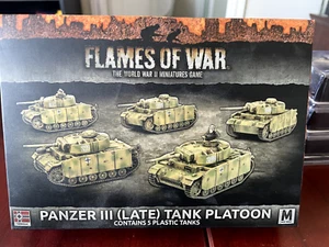 LLAMAS DE GUERRA SEGUNDA GUERRA MUNDIAL - PELOTÓN TANQUE PANZER III (TARDE) - ALEMÁN GBX122 - Imagen 1 de 1