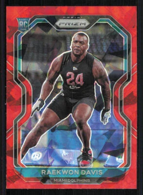 2020 Panini Prizm Prizms Red Ice #341 Raekwon Davis - Image 1 of 2
