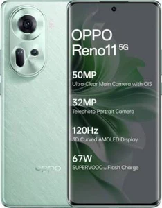 OPPO Reno 11 5G FABRYCZNIE ODBLOKOWANY DUAL SIM 8GB RAM 128GB PAMIĘCI ANDROID 14-ZIELONY - Zdjęcie 1 z 9