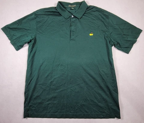 MASTERS Golf Augusta National AMEN CORNER Men's Green Polo XLARGE Cover