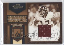 2007 Playoff Prestige Gridiron Heritage Materials Jason Campbell #GH-26