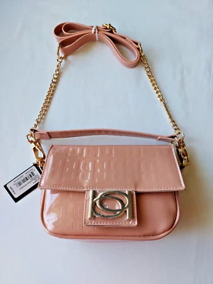 Bebe Patent Blush Alexandra Cross Body Shoulder Bag Purse/Handbag - Image 1 of 4