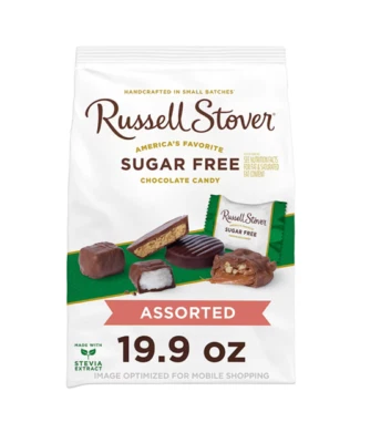 Caramelos de chocolate surtidos sin azúcar Russell Stover, 19,9 oz. Envío GRATIS Foto 1 de 2