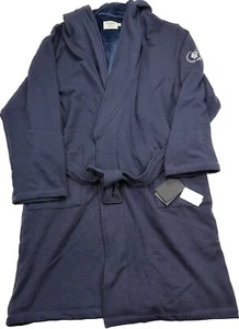 Mens UGG Australia Fleece Lined Robe Navy Blue Long Tie Comfort Lounge Size L/XL - Picture 1 of 11