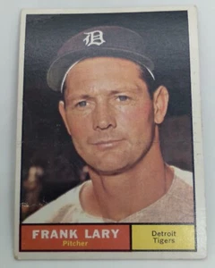 1961 Topps Baseball #243 Frank Lary POOR Detroit Tigers - Picture 1 of 4