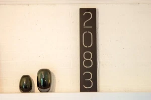 Personalized Home Address Sign 5"w Home Sign Custom House Number Plaque - Picture 1 of 29