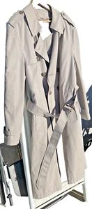 Trench coat doppiopetto vintage classico London Fog uomo iconico kaki taglia 44R - Foto 1 di 9