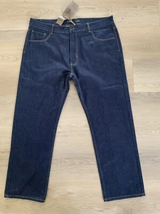 Neu Rocawear Jeans Herren 46x34 Neu Dunkelblau Denim Classic Fit Logostickerei - Bild 1 von 12