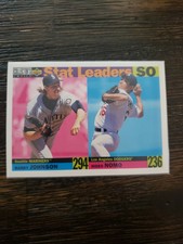 1995 Collector's Choice Stat Leaders Randy Johnson/Hideo Nomo #7