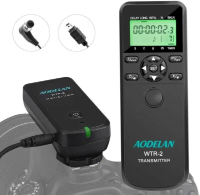 AODELAN Camera Wireless Shutter Release Timer Remote for Nikon D850 D6 D780 P950 - Image 1 of 4