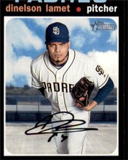 2020 Topps Heritage Base #176 Dinelson Lamet - San Diego Padres