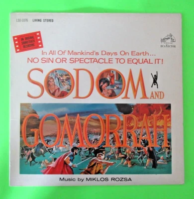 SODOM AND COMORRAH MIKLOS ROZSA OST SOUNDTRACK LP VINYL RECORD - Image 1 of 2