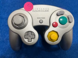 OEM Nintendo GameCube Controller Silver Platinum Official Joystick T3 - Imagen 1 de 13