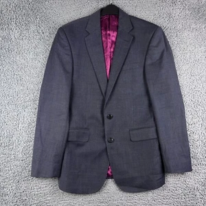 Charles Tyrwhitt Jacket Mens 38R Blue Navy Suit Blazer Smart Formal Wedding Wool - Picture 1 of 12
