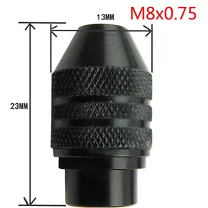 2pcs M8x0.75mm Multi Chuck Keyless Rotary Tools 0.3-3.2MM Quick Change - Picture 1 of 3
