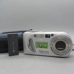 Sony Digital Camera Cybershot DSC-P8 3.2MP Silver Tested - Picture 1 of 8