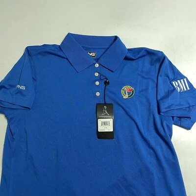 Camisa Polo The Vinny Mujer Ping Azul SS Rendimiento IMC Vince Gill Talla L Nueva con Etiquetas Foto 1 de 4