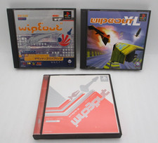 PS1 wipeout, wipeout XL & wipeout 3 3Games Set Japan import PlayStation Racing