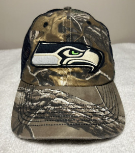 Seattle Seahawks Hat Cap Adult Fitted L-XL Camouflage NFL Embroidered '47 Brand