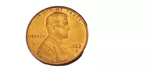 ERROR 2022 Lincoln Cent Light first #2, Die break? Keine Reserve! - Bild 1 von 3