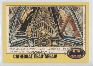 1989 Topps Batman Factory Set Glossy Cathedral Dead Ahead! #208 0b5