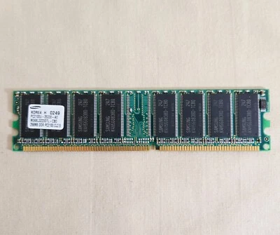 Samsung 256MB DDR RAM PC2100U 266 MHz CL2.5 DIMM M368L3223DTL-CB0 - Image 1 of 3